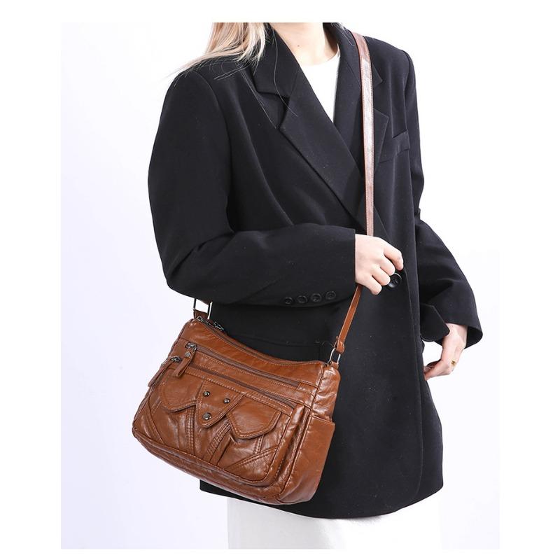 Vintage Large Capacity Single Shoulder Diagonal Cross Women's Bag