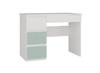 Modern Children's Desk Mijas Arteso Left-Hand Colour White Mint Green 4 Drawers