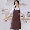 Waterproof & Oil-Proof Kitchen Apron with Hand-Wiping Feature and Custom Logo Option