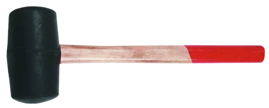 Rubber Hammer Wooden Handle Diameter 60Mm 400G - T 02A325