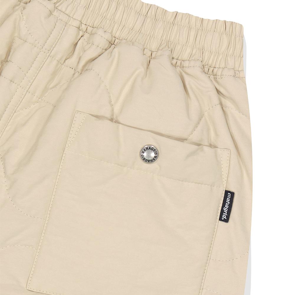 MAHAGRID Quilted Pant Beige(Mg2Dfmpa21A)
