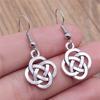 Drop & Dangle Earring OM Peace Tag Chinese Minimalist Jewelry ComponentsEarring Size 18x19mm QE016