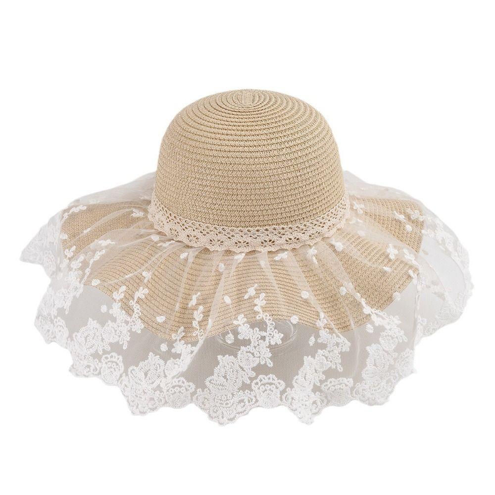 UV Protection Butterfly Knot Straw Hat Straw Sun Protection Hat New Sunshade Hat  Outdoor