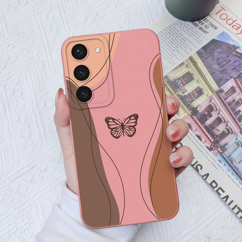 For Samsung S23 Ultra Plus FE Phone Cases Fashion Camera Protection Original Soft Liquid Silicone Cover For Samsung S 23 Shell