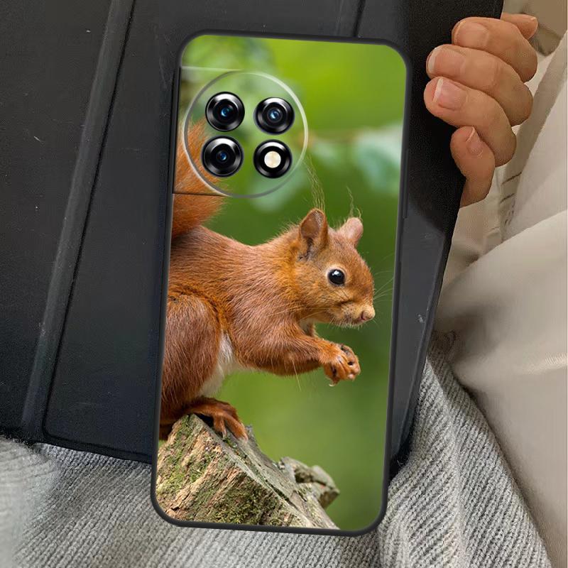 Squirrel Case For OnePlus 15 13 12 11 13R 13T 10T 10R 12R OnePlus Nord 5 CE 2 3 4 Lite N20 N30 Cover