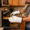 Yousheng 2Pcs Heat Resistant Oven Mitts Insulated Gloves Thick Baking Gloves with Anti-Scalding Layer Non-Slip Non-deforming Kitchen Mitts for Baking
