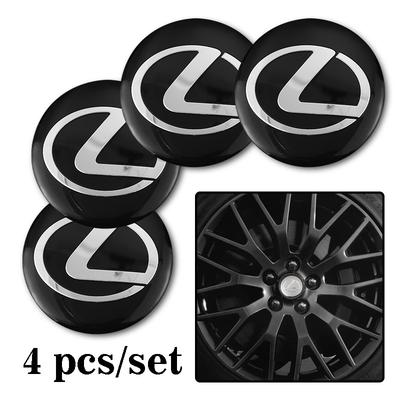 4 Stück 56 mm Auto-Emblem Auto-Radnabenkappen Aufkleber Zubehör für F SPORT Plug-in Hybrid ES UX GX LBX NX RX 350h 450h