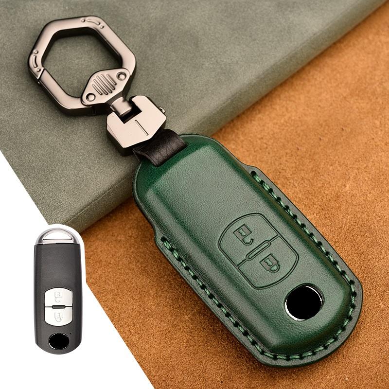S Oryginalna skórzana osłona etui na kluczyk samochodowy Do Mazda 2 3 6 Atenza Axela Cx-5 Cx5 Cx 5 Cx-7 Cx-9     Smart Key