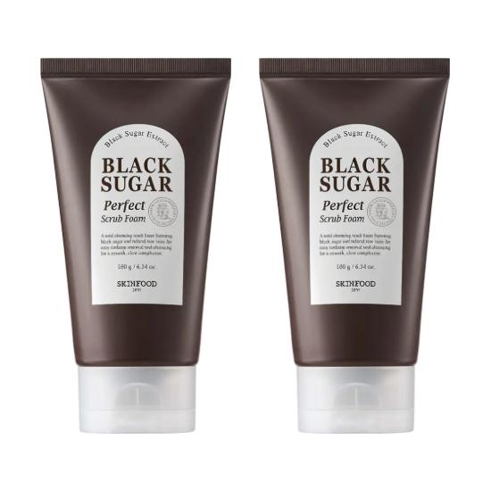 [SKINFOOD] Pianka peelingująca z czarnym cukrem Perfect Scrub Foam 180g Wybór Olive Young