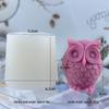 3D Owl Silicone Mold for DIY Candle, Plaster Ornament, Diffuser Stone, or Epoxy Creations