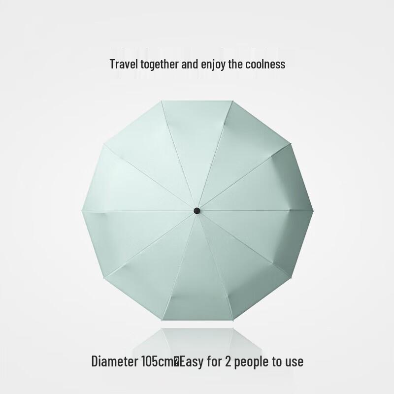 MAYDU 10-Rib Automatic UV Protection Sun/Rain Umbrella