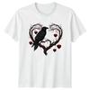 Gothic Rabe Auf Verdrehtem Herz Baum T Shirt Goth Tier Fantasy Vintage Washed Streetwear Stretched Unisex Graphic