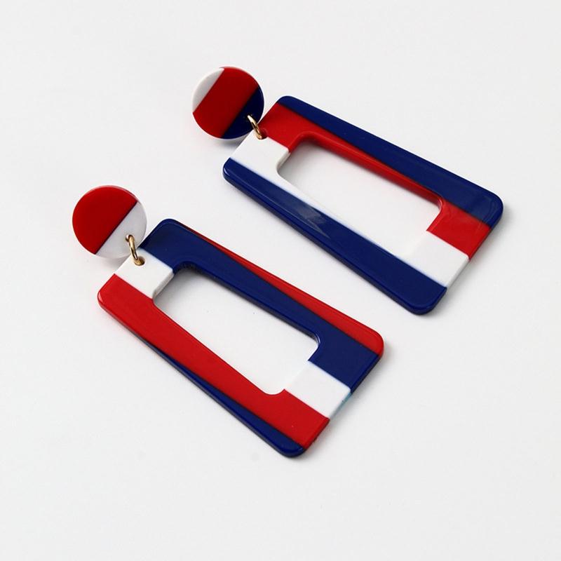 1 Pair Independence Day Earrings American Fourth of July  Clay Stud Patriotic Fashion Earrings Jewelry for Girls