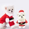 Breathable Santa Claus Dog Outfit Cute Cats Christmas Clothes Dog Winter Clothes  Spring
