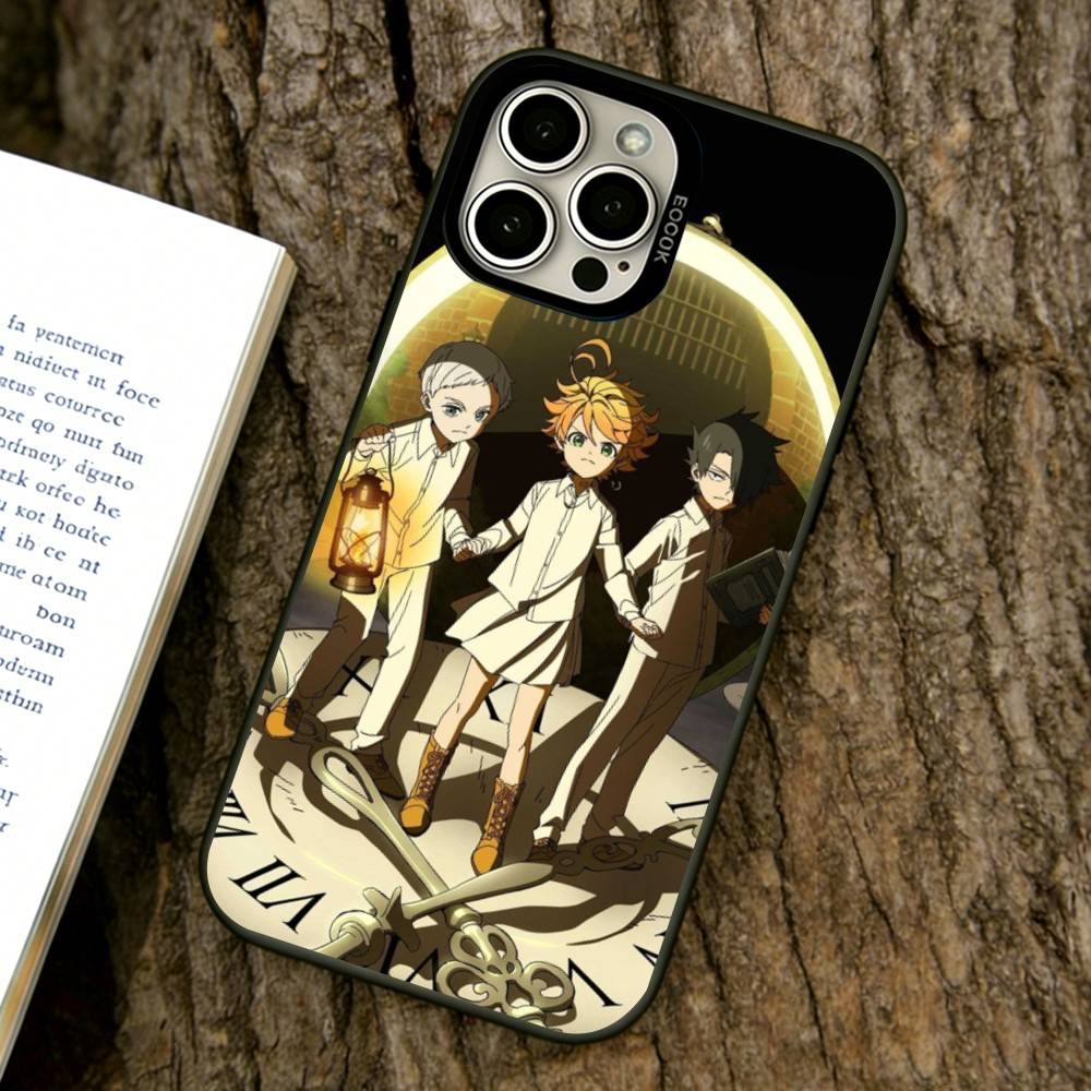 The Promised Neverland Handyhülle Für iPhone 17,16,15,14,13,12,11 Plus,Pro Max,XS,Bunte Silber Schwarz Hülle
