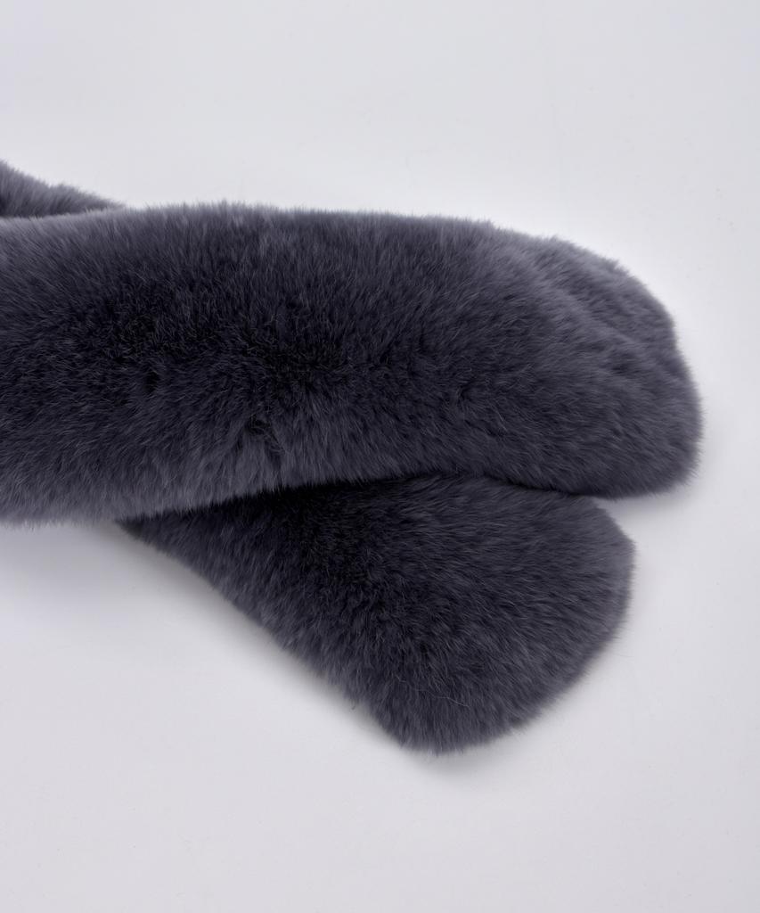 Maia Rabbit Fur Magnetic Scarf