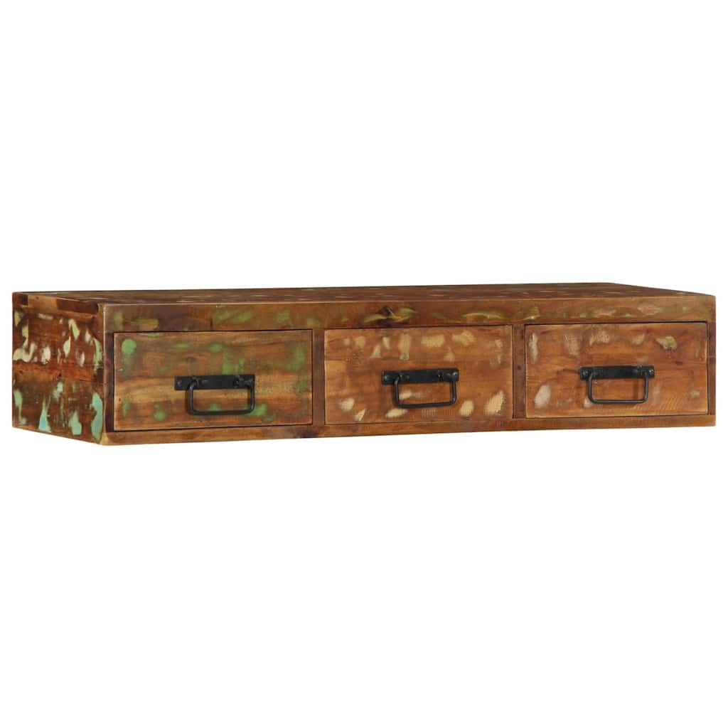 Vidaxl Ścienna Szafka Pod Tv, 100X30X19 Cm, Lite Drewno Z Odzysku