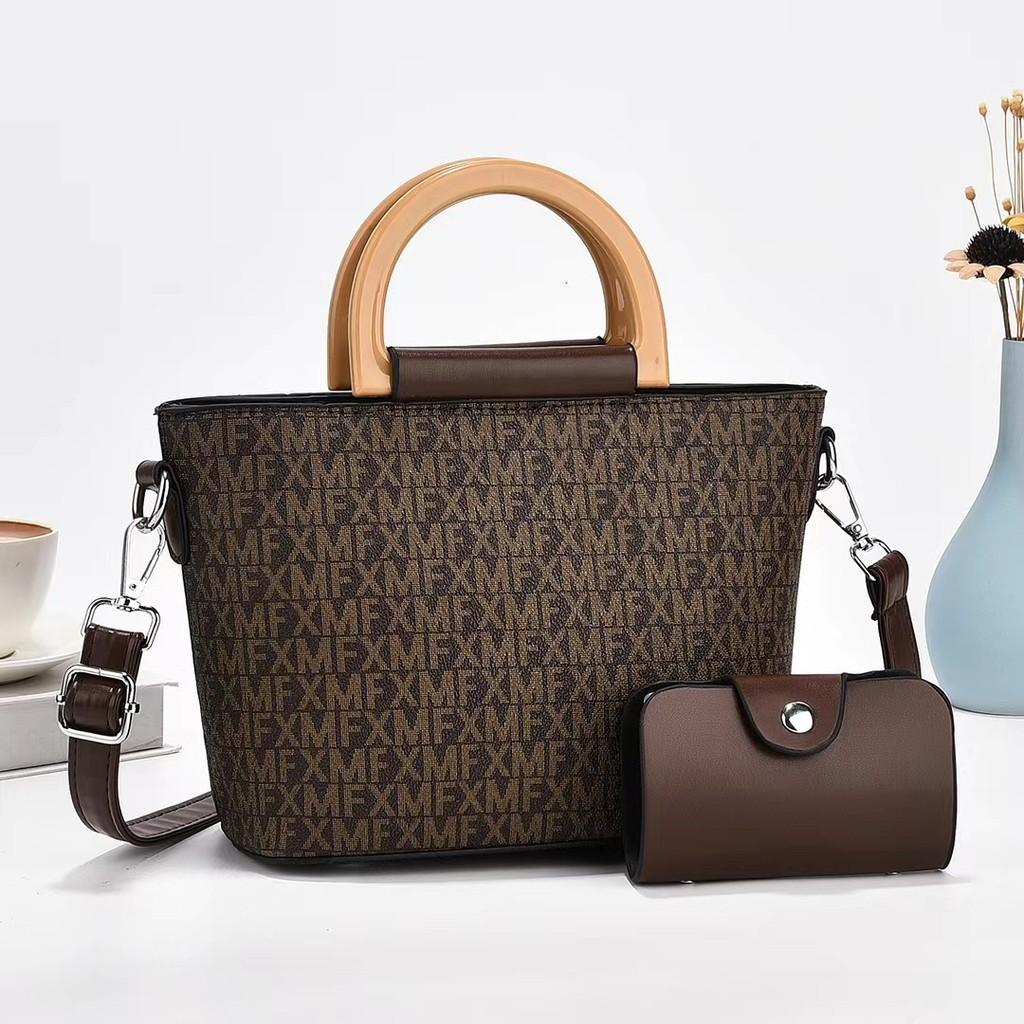 Trendy Floral Print Tote Bag Stylish Shoulder Bag Chic Crossbody Bag For Daily Use Style Four