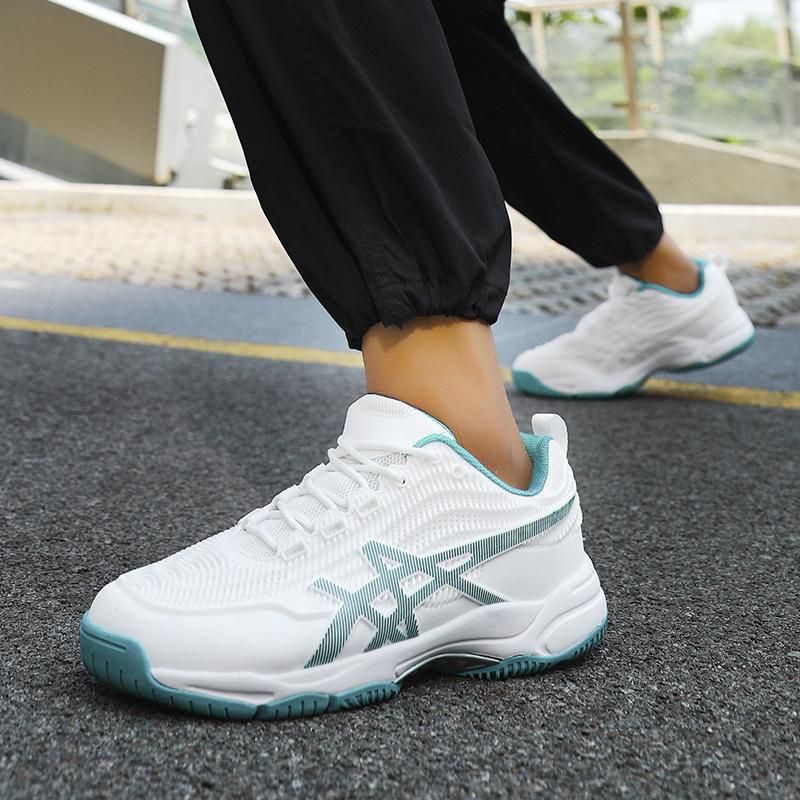 Nowe buty do badmintona Buty męskie profesjonalne buty sportowe do tenisa oddychające odporne na zużycie buty do siatkówki damskie