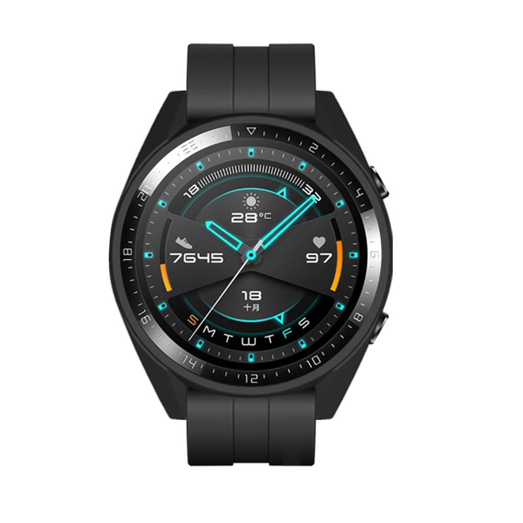TPU tenký měkký chránič nárazníku rámeček pouzdra pro hodinky Huawei-Watch GT2 46 mm