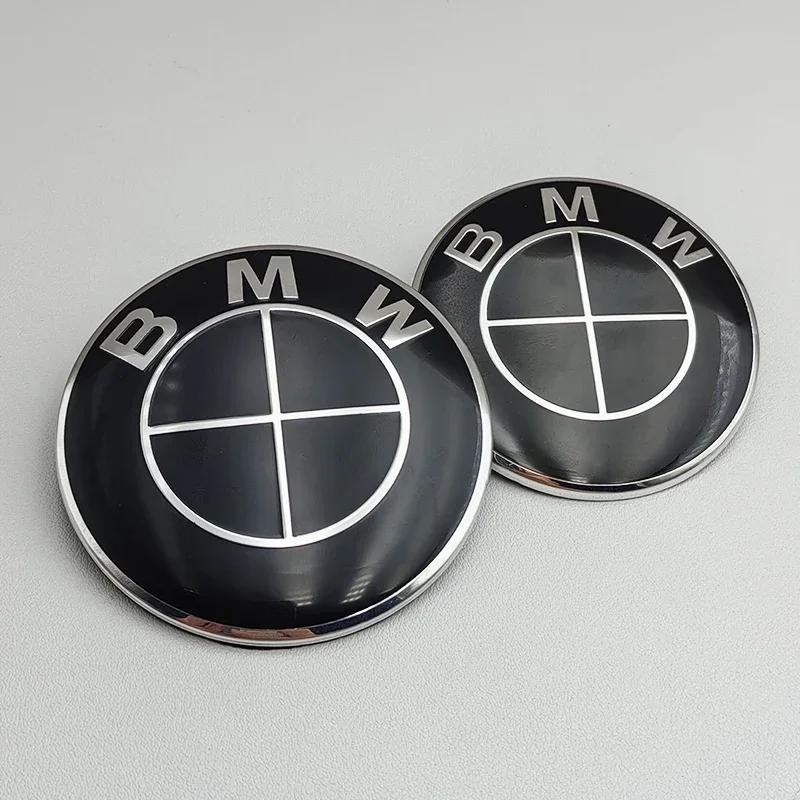 

2pcs ABS 74mm 82mm BMW Hood Emblem Car Front Bonnet Logo Trunk Cover Badge For BMW E39 E46 E30 E36 G20 E87 E60 E90 Accessories 82mmx1 74mmx1