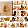 Calendario de Cuenta Atrás de Navidad de 24 Días Adornos Acrílicos Planos 2D Calendario de Adviento de Navidad Calendario de Cuenta Atrás de Navidad Regalos de Navidad