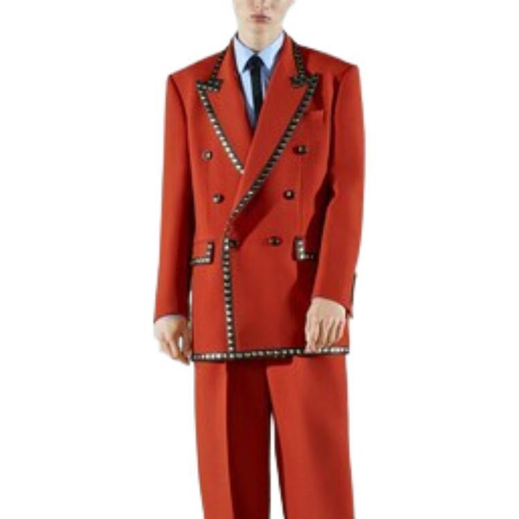 Gucci Pánské bundy Oranžová Límec obleku Střední Ostatní 719877-Z8A60-7346