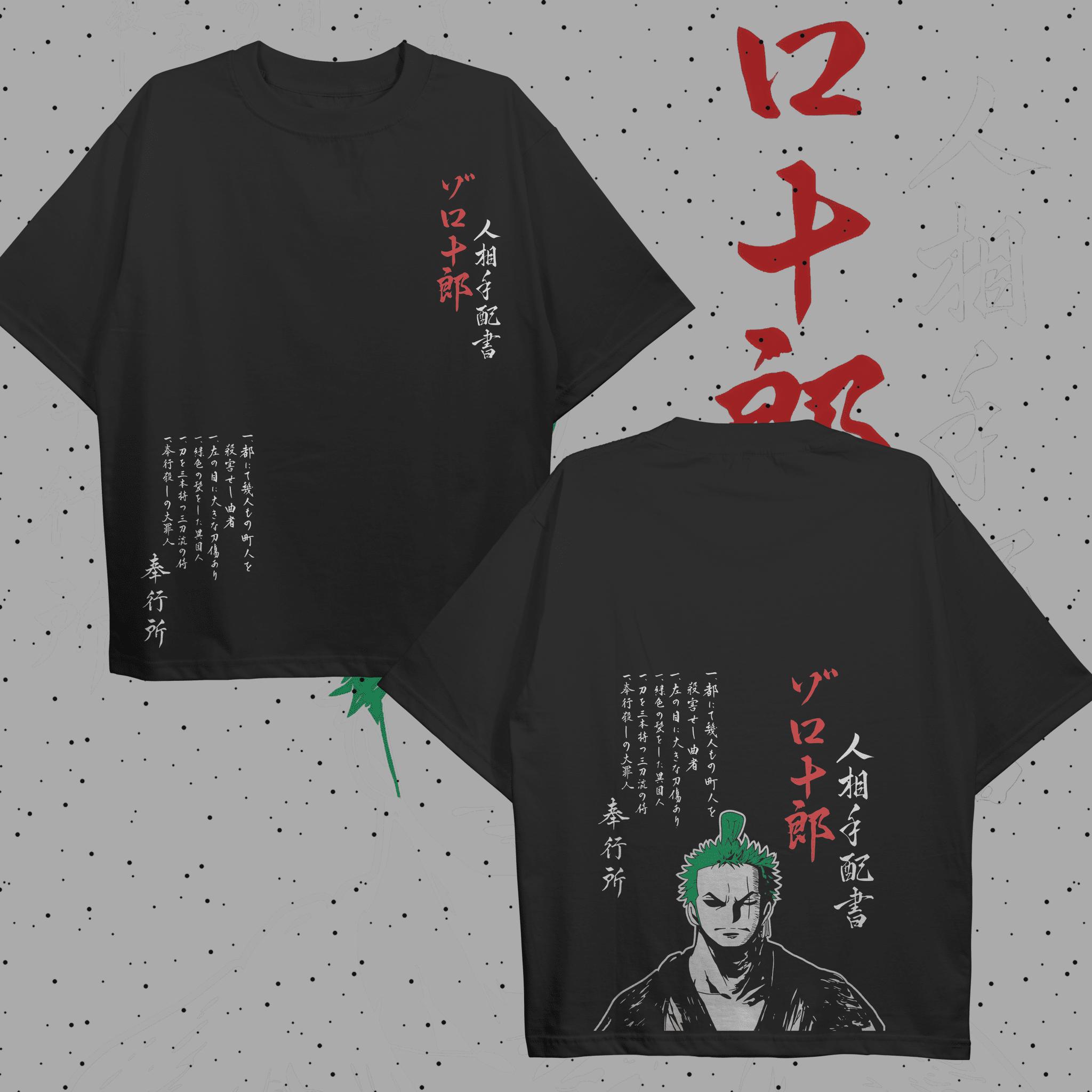 

One Piece Zoro Graphic Oversized T-shirt Men Women Heavy Cotton Oversized Y2k Hip Hop Harajuku Short Sleeve Female Male Clothing XXXL різнокольоровий