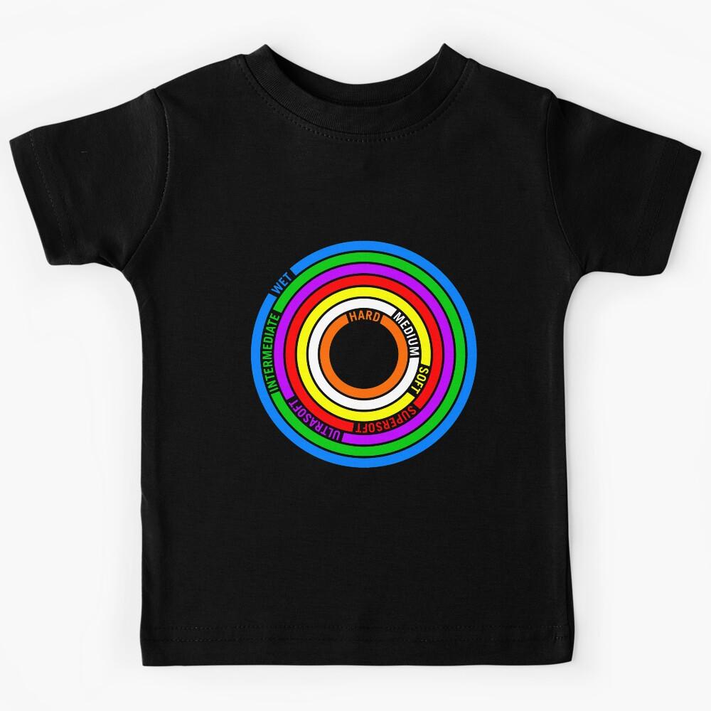 Race cars all tyres tires types Kids T-Shirt 140