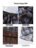 Women's Retro Plaid A-line Skirt: 2026 Spring Mid-length, Irregular Hem
