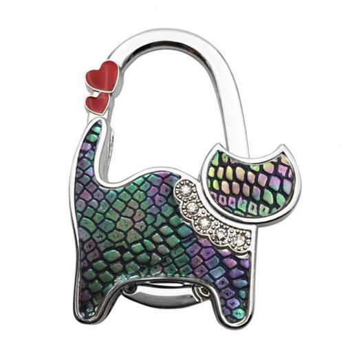 Durable Handbag Hanger Cats Shaped Bag Hanger Folding Non-slip Saving Space Table Purse Rack