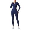 Cross-border Half-Zip Slimming Yoga Jumpsuit - Nude Feel One-Piece Dance & Fitness Wear