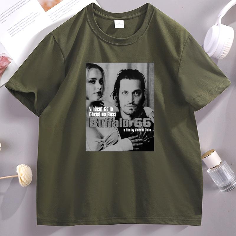 Japanese Style Buffalo 66 Film TShirt Movie Graphic Tee Printed Cotton Oneck Short Sleeve T Shirt Unisex WoUnisex Fashion Tops