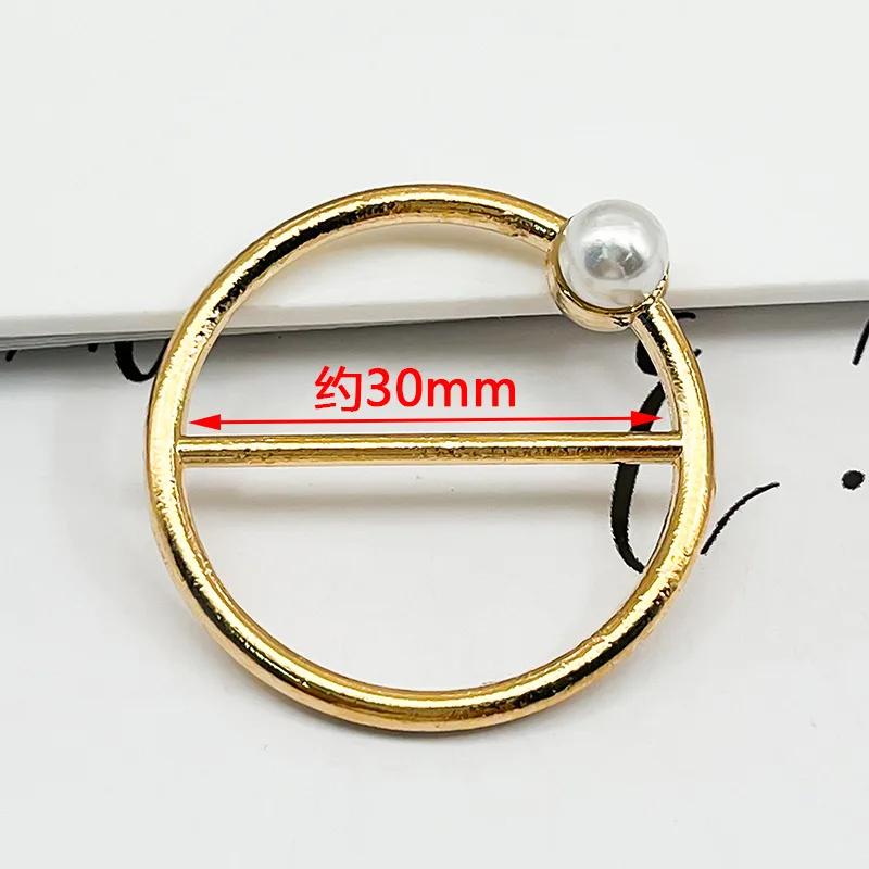 1pcs Temperament Rhinestone Clothes Corner Knot Buckles Women's Silk Scarf Clothes T-shirt Shirt Hem Knot Decorative Button
