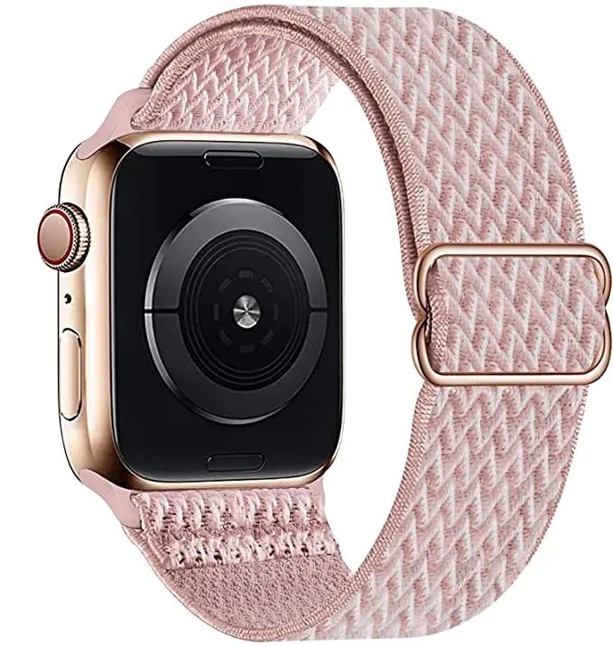 Adjustable Nylon Loop Strap For Apple Watch Series Ultra 11 10 9 8 7 46mm 45mm 41mm Fabric Strap For Iwatch 6 5 4 SE 44mm 40mm
