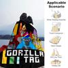 1pc Blanket Gorilla Tag Print Design, Lightweight Blanket for Sofa, Bed- Soft &Warm, Gift for All Seasons like Christmas, Halloween
