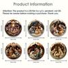 12pcs Christmas Tree Wooden Ornament Wood Nativity Scene Pendant Decor  2D Painted Christmas Tree Nativity Ornament