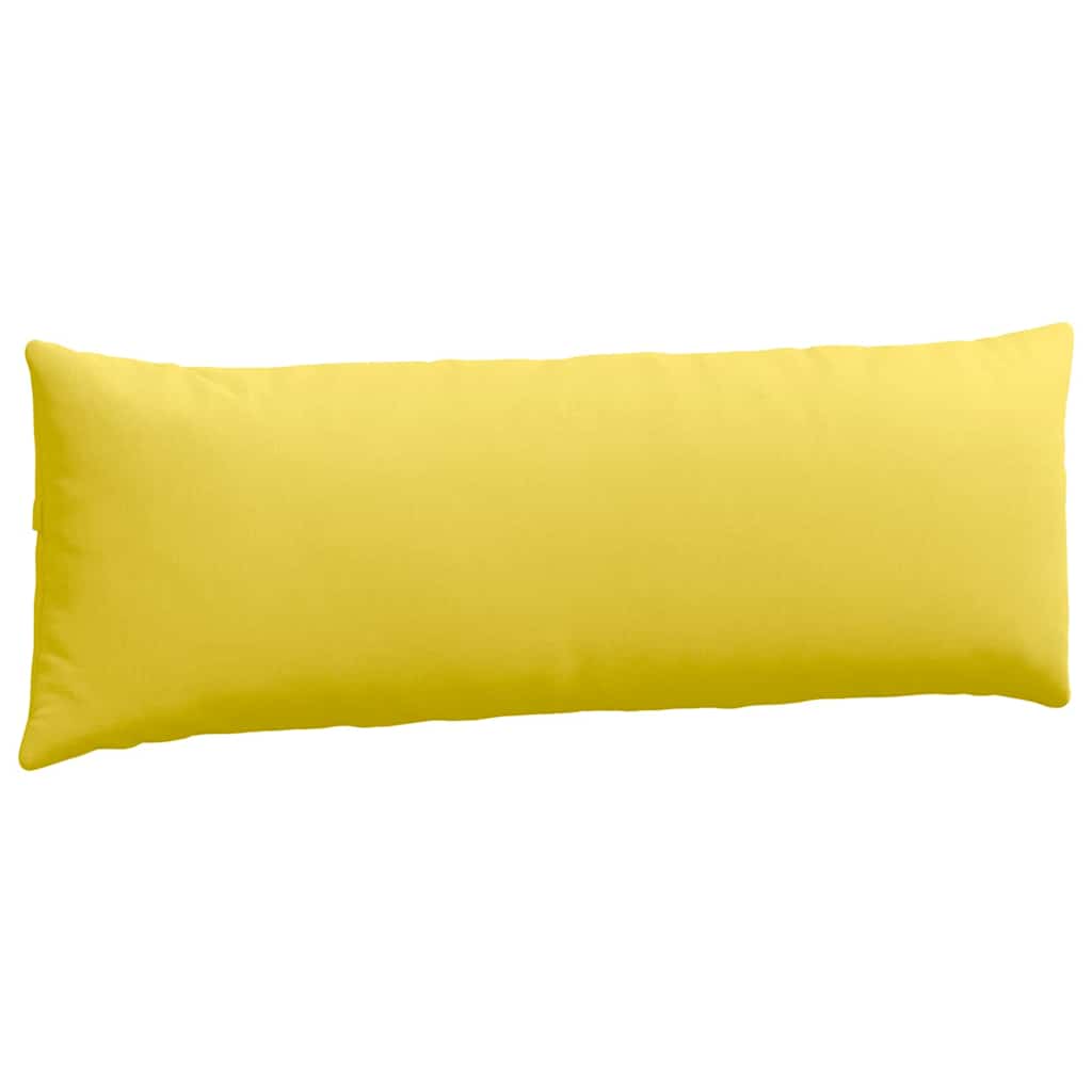 Sofa Cushions 2 Pcs Light Yellow 120 X 40 Cm Fabric
