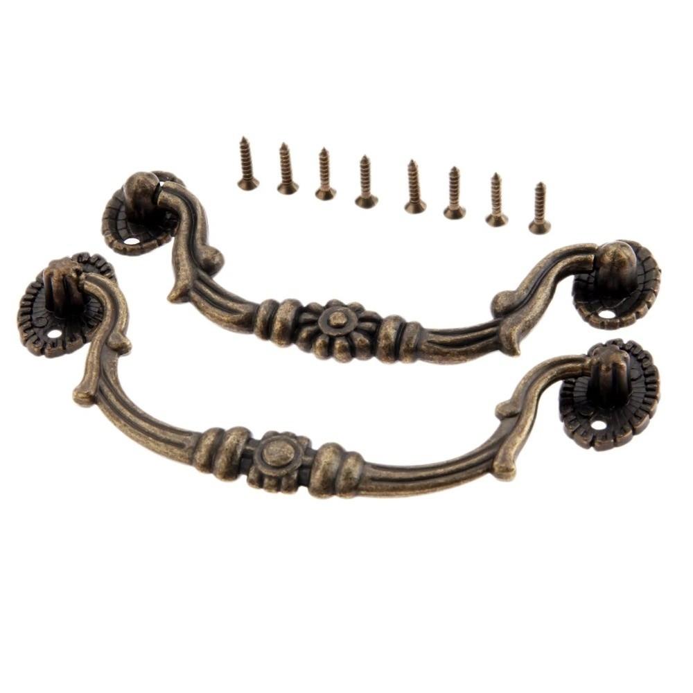 Alloy Cabinet Handles Antique Bronze Dresser Handles New Furniture Pulls Cabinet Door Hardware