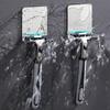 2Pcs Stainless Steels Shaving Razors Wall Hook Men Shaving Shaver Razors Stand Shelf Bathroom Hook Organizers Enduring