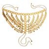 Multi-layer Disc Tassel Head Chain Golden Moon Coin Bridal Headdress Hair Jewelry  Luxury Headwear