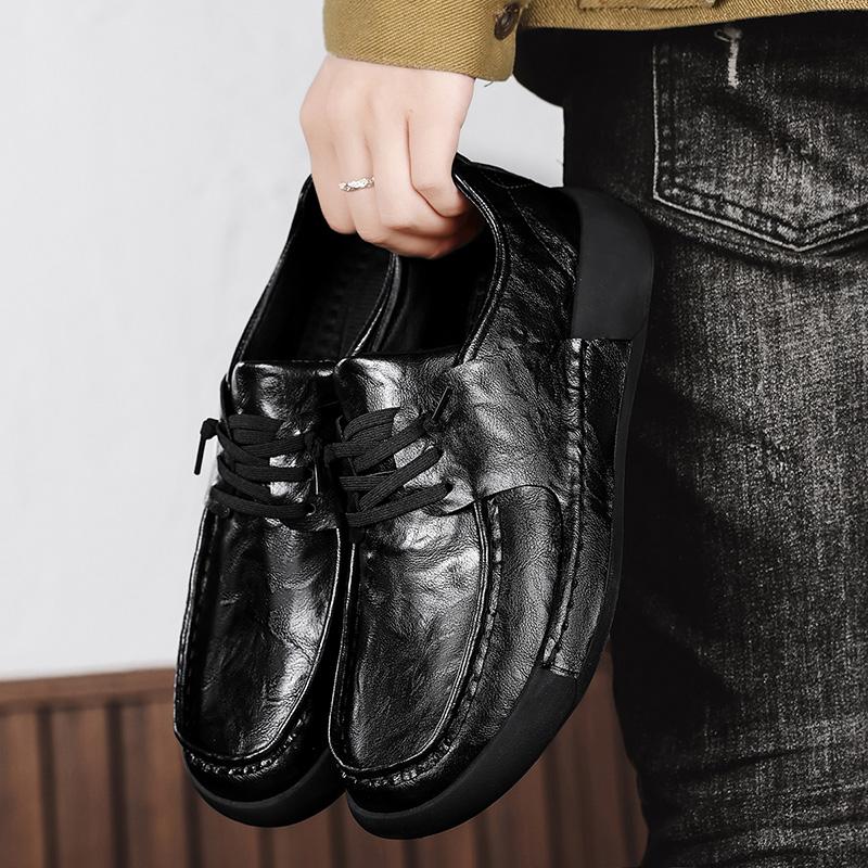 Dress Shoes for Man balck Luxury Patent Leather Men office workShoes Fashion High Quality Loafers Men Formal Shoes