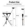 OEING Retractable Folding Walking Stick Stool