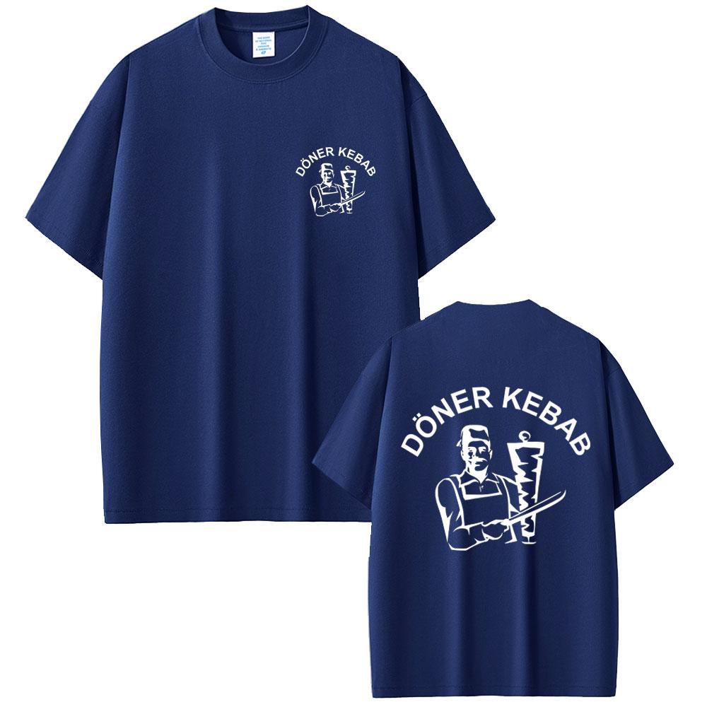 Doner Kebab Funny Graphic T-shirt Unisex Women 100% Cotton Oversized Short Sleeve T Shirt Summer Casual Oversized Unisex Streetwear