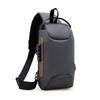 Men's Waist Packs Chest Bag Lightweight Usb Charger Port Waterproof Small Fanny Bag Anti-theft Password Lock Men's Shoulder Bag