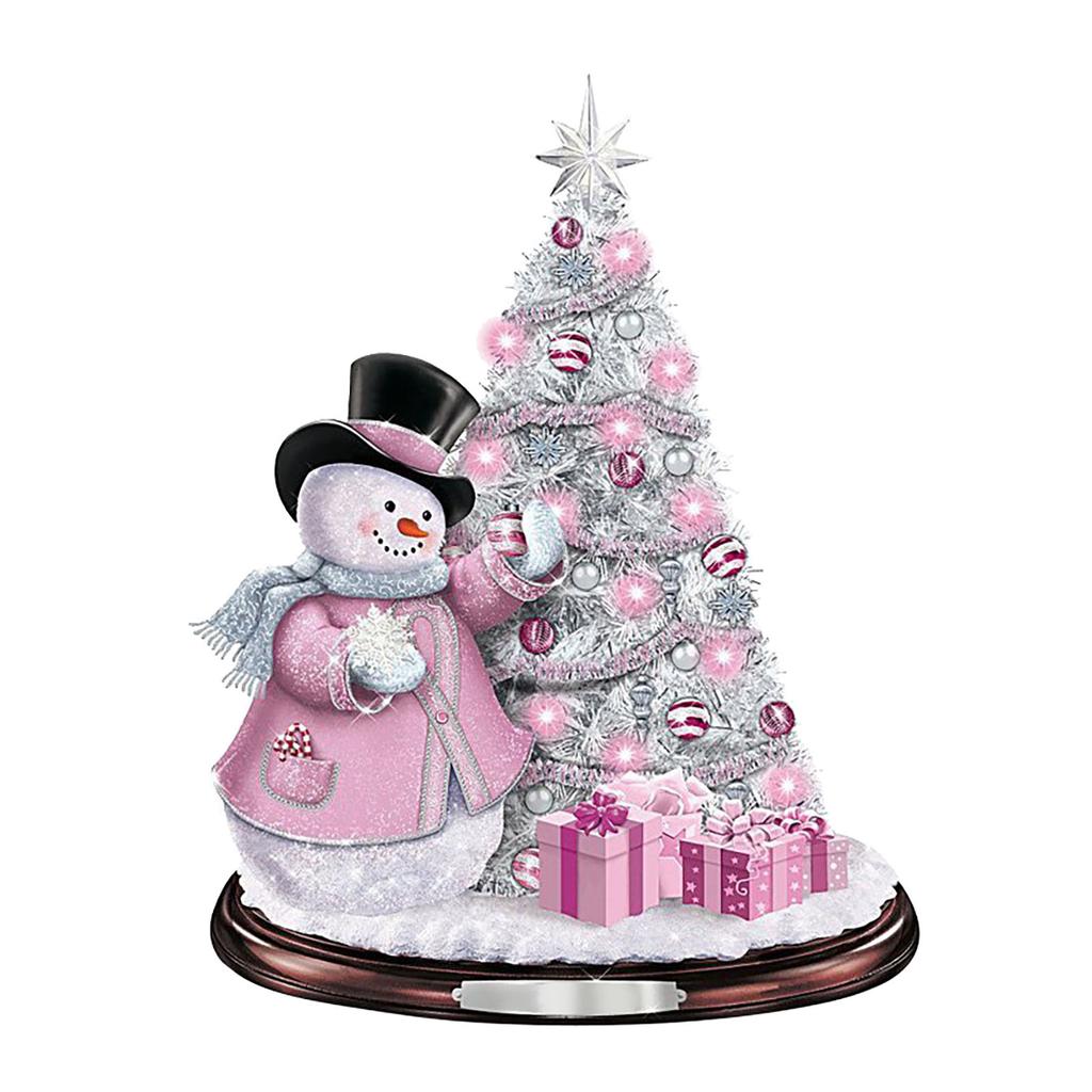 Christmas Rotating Sculpture Train Decorations Paste Window Paste Stickers