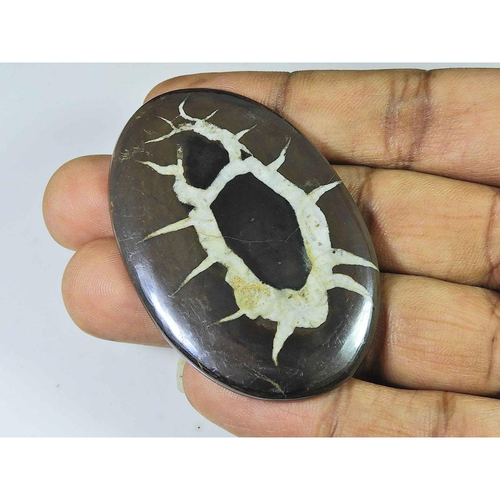 39X58X04MM Natural Septarian Oval Shape Cabochon Loose Gemstone 105Cts. SK-4241