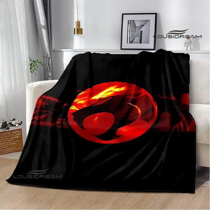 Thundercats Cartoon-Druckdecke, warme Decke für Kinder, T-Flansch-Decke, Heimreisedecke, Bettauskleidung, Geburtstagsgeschenk