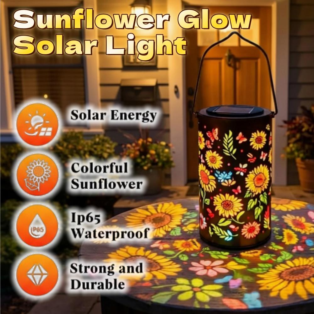 1/2X Outdoor Garden Solar Light Iron Art Hanging Light Hollow LED Landscape Light Garden Decoration Projection Light Waterproof