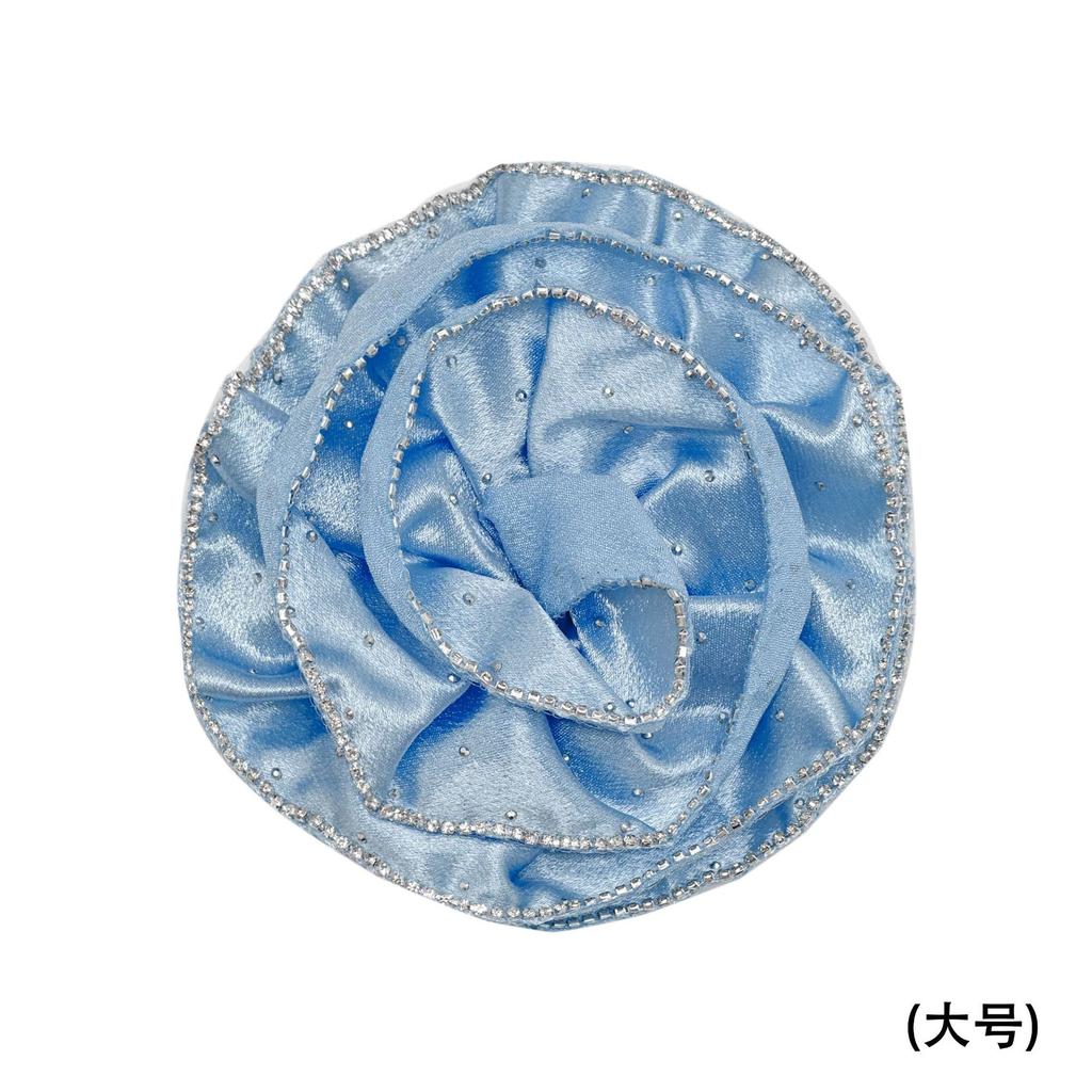 Mehrfarbige Strassspitze Dreidimensionale Mehrlagige Rosenblume Hot Diamond Plissierte Korsage Stoffaufkleber Kleidung DIY Zubehör